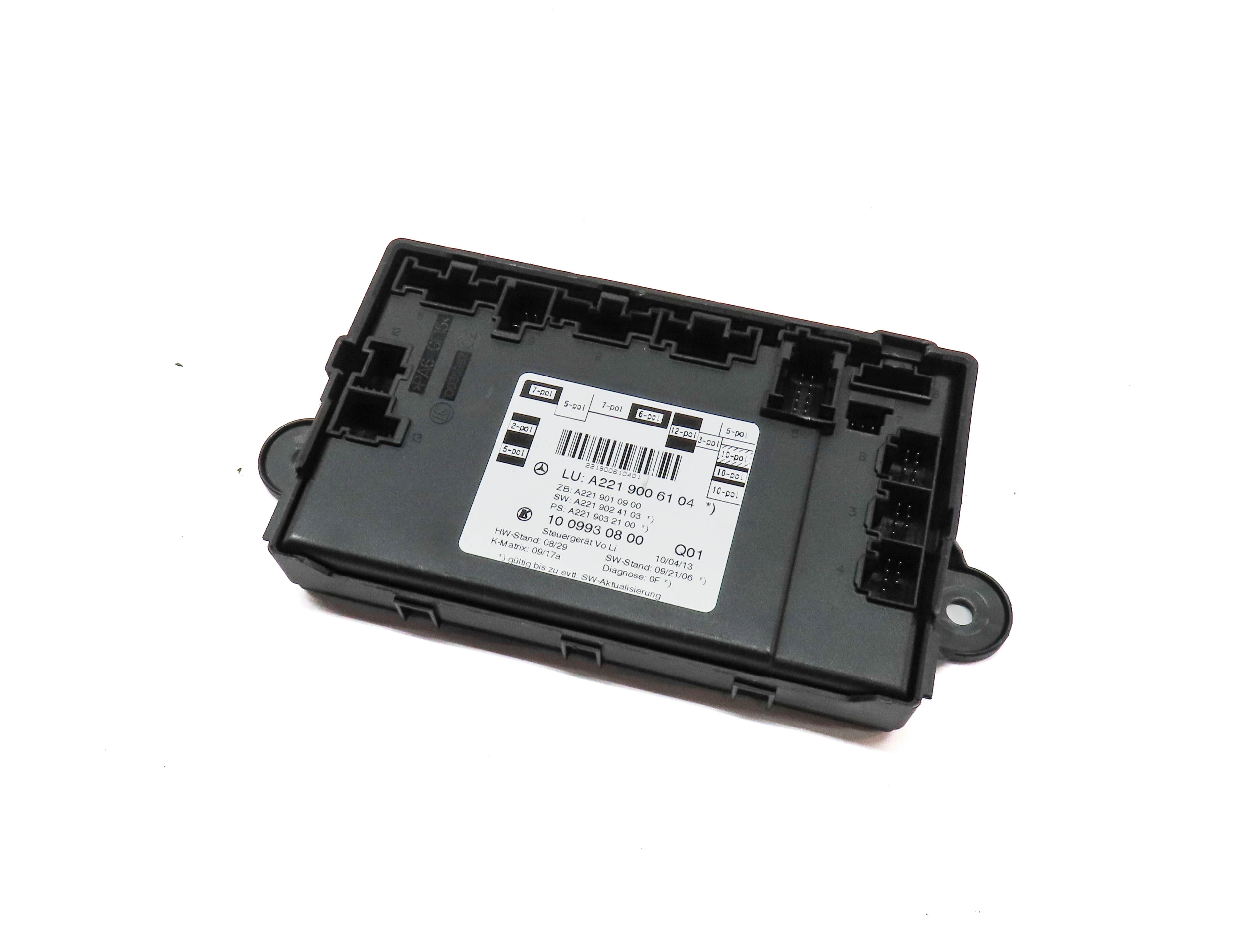 10-13 MERCEDES S-CLASS (W221) FRONT LEFT DRIVER DOOR CONTROL MODULE — exact item pictured